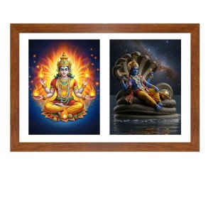 Agni deva and vishnu Photo Frame - 13x17Inches - Spiritual Artwork for Home Decor, Puja Room and Office Decoration Agni deva and vishnu Photo Frame - 13x17Inches - Spiritual Artwork for Home Decor, Puja Room and Office Decoration