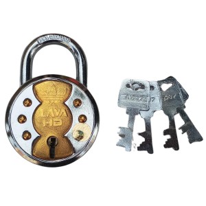 Hitech Sales Heavy-Duty Hardened Steel Padlock with 4 Keys, Brass Body (Lava HD) Durable Lock for Home, Office, and Outdoor Use Hitech Sales Heavy-Duty Hardened Steel Padlock with 4 Keys, Brass Body (Lava HD) Durable Lock for Home, Office, and Outdoor Use