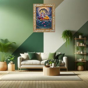 Lord vishnu Digital Print Photo 12.7x14.7 inches (I6100) - Vibrant Religious Wall Art for Home or Office Decor. Lord vishnu Digital Print Photo 12.7x14.7 inches (I6100) - Vibrant Religious Wall Art for Home or Office Decor.
