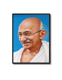 Mahatma Gandhi Laminated Photo - 5x7 Inches, Divine Blessings for Home & Office and Temple Decoration
