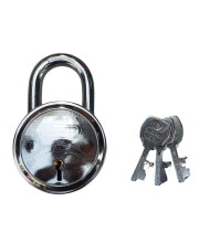 Hi Tech Sales New Round Lock (HUNHAR) | Steel Body | Iron Liver | Double Locking | 3 Silver Keys | 1 Lock | Made in India Hi Tech Sales New Round Lock (HUNHAR) | Steel Body | Iron Liver | Double Locking | 3 Silver Keys | 1 Lock | Made in India