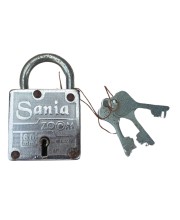 Hi Tech Sales New Square Lock (Sania Zoom) 8 lvr | Iron Body 60 mm | 3 Silver Keys | 1 Lock Hi Tech Sales New Square Lock (Sania Zoom) 8 lvr | Iron Body 60 mm | 3 Silver Keys | 1 Lock