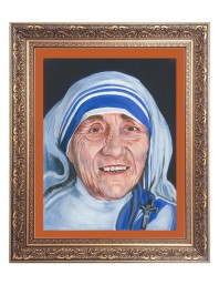 Mother Teresa Big Photo Frame - 20x24 Inches for Home & Office Decoration