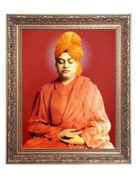 Swami Vivekananda Big Photo Frame - 24x28 Inches for Home & Office Decoration