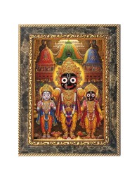 Jai Jagannath Digital Print Photo 8.7x10.7 inches (I5992) - Vibrant Religious Wall Art for Home or Office Decor.