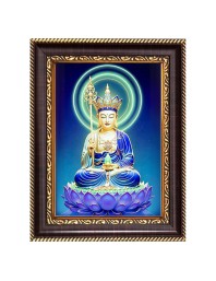 Buddhism Digital Print Photo 6.7x8.7 inches (I6090) - Vibrant Religious Wall Art for Home or Office Decor.