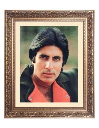 Sri Amitabh Bachchan Big Photo Frame - 24x28 Inches for Home & Office Decoration