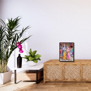 Ram Sita Laminated Photo - 5x7 Inches, Divine Blessings for Home & Office and Temple Decoration Ram Sita Laminated Photo - 5x7 Inches, Divine Blessings for Home & Office and Temple Decoration
