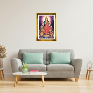 Mata Laxmi Golden Photo Frame - 18x22 Inches | Elegant Wooden Frame For Home, Office & Temple Decoration | Spiritual Wall & Table Decor And Gift Item (F9900) Mata Laxmi Golden Photo Frame - 18x22 Inches | Elegant Wooden Frame For Home, Office & Temple Decoration | Spiritual Wall & Table Decor And Gift Item (F9900)