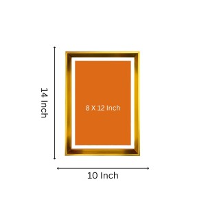 Maa Lakhsmi Golden Photo Frame - 10x14 Inches | Elegant Wooden Frame For Home, Office & Temple Decoration | Spiritual Wall & Table Decor and Gift Item Maa Lakhsmi Golden Photo Frame - 10x14 Inches | Elegant Wooden Frame For Home, Office & Temple Decoration | Spiritual Wall & Table Decor and Gift Item