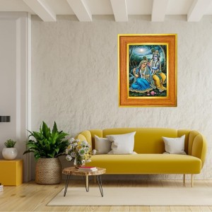 Radha And Krishna Photo Frame 18x22 Inches-Brown Wooden Frame For Home, Office & Temple Decoration And Gifting (F6481) Radha And Krishna Photo Frame 18x22 Inches-Brown Wooden Frame For Home, Office & Temple Decoration And Gifting (F6481)