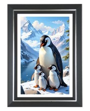 Penguins Photo Wall & Table Frame | 10x14 Inch Black Designer | Perfect For Gifting & Home Decor (F9638) Penguins Photo Wall & Table Frame | 10x14 Inch Black Designer | Perfect For Gifting & Home Decor (F9638)