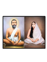 Sri Sri Ramakrishna & Maa Sarada Devi Laminated Photo - 7x9 Inches, Divine Blessings For Home & Office And Temple Decoration (F16321)