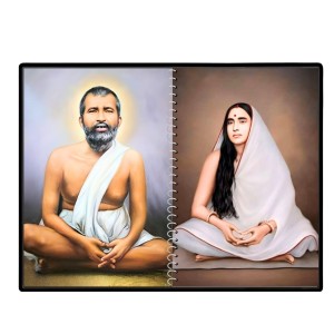 Sri Sri Ramakrishna & Maa Sarada Devi Laminated Photo - 7x9 Inches, Divine Blessings For Home & Office And Temple Decoration (F16321)