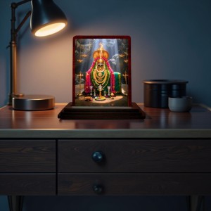 Car Desk/Table Top Arulmigu Annamalaiyar(Lord Shivaa) Wooden Photo Stand 3x4 Inches, Compact & Stylish Spiritual Display For Car, Home & Office (Pack Of 1) (F14315) Car Desk/Table Top Arulmigu Annamalaiyar(Lord Shivaa) Wooden Photo Stand 3x4 Inches, Compact & Stylish Spiritual Display For Car, Home & Office (Pack Of 1) (F14315)