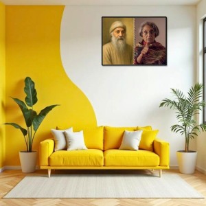Acharya Rajneesh (Oshoo) &Maa Anand Sheela Laminated Photo - 7x9 Inches, Divine Blessings For Home & Office And Temple Decoration (F16333) Acharya Rajneesh (Oshoo) &Maa Anand Sheela Laminated Photo - 7x9 Inches, Divine Blessings For Home & Office And Temple Decoration (F16333)