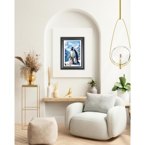 Penguins Photo Wall & Table Frame | 10x14 Inch Black Designer | Perfect For Gifting & Home Decor (F9638) Penguins Photo Wall & Table Frame | 10x14 Inch Black Designer | Perfect For Gifting & Home Decor (F9638)