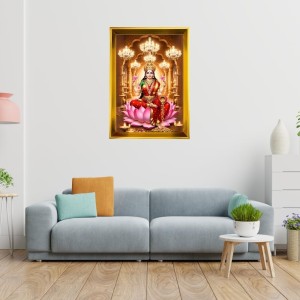 Mata Lakhsmi Golden Photo Frame - 16x20 Inches | Elegant Wooden Frame For Home, Office & Temple Decoration | Spiritual Wall & Table Decor And Gift Item (F9560) Mata Lakhsmi Golden Photo Frame - 16x20 Inches | Elegant Wooden Frame For Home, Office & Temple Decoration | Spiritual Wall & Table Decor And Gift Item (F9560)