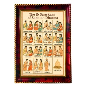 16 Sanskars Of Sanatan Dharma Photo Frame For Wall & Table | 7x9 Inch Golden Cherry Finish | Decorative 16 Sanskars Of Sanatan Dharma Photo Frame For Home, Office & Pooja Room (F11772) 16 Sanskars Of Sanatan Dharma Photo Frame For Wall & Table | 7x9 Inch Golden Cherry Finish | Decorative 16 Sanskars Of Sanatan Dharma Photo Frame For Home, Office & Pooja Room (F11772)