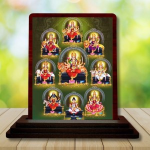 Car Desk/Table Top Ashta Lakshmi Wooden Photo Stand 3x4 Inches, Compact & Stylish Spiritual Display For Car, Home & Office (Pack Of 1) (F14153) Car Desk/Table Top Ashta Lakshmi Wooden Photo Stand 3x4 Inches, Compact & Stylish Spiritual Display For Car, Home & Office (Pack Of 1) (F14153)