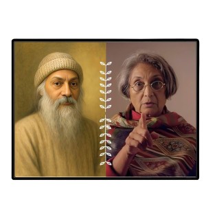 Acharya Rajneesh (Oshoo) &Maa Anand Sheela Laminated Photo - 7x9 Inches, Divine Blessings For Home & Office And Temple Decoration (F16178) Acharya Rajneesh (Oshoo) &Maa Anand Sheela Laminated Photo - 7x9 Inches, Divine Blessings For Home & Office And Temple Decoration (F16178)