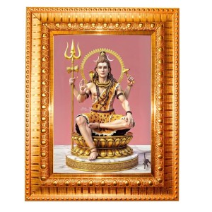 Lord Hanuman Golden Designer Photo Frame | 14x18 Inch Religious Wall Hanging Frame For Home, Office Decoration and Spiritual Gift Item (M2) Lord Hanuman Golden Designer Photo Frame | 14x18 Inch Religious Wall Hanging Frame For Home, Office Decoration and Spiritual Gift Item (M2)