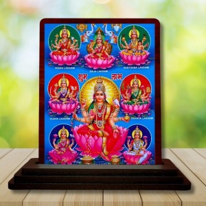 Car Desk/Table Top Ashta Lakshmi Wooden Photo Stand 3x4 Inches, Compact & Stylish Spiritual Display For Car, Home & Office (Pack Of 1) (F14154) Car Desk/Table Top Ashta Lakshmi Wooden Photo Stand 3x4 Inches, Compact & Stylish Spiritual Display For Car, Home & Office (Pack Of 1) (F14154)