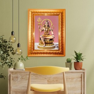 Lord Hanuman Golden Designer Photo Frame | 14x18 Inch Religious Wall Hanging Frame For Home, Office Decoration and Spiritual Gift Item (M2) Lord Hanuman Golden Designer Photo Frame | 14x18 Inch Religious Wall Hanging Frame For Home, Office Decoration and Spiritual Gift Item (M2)