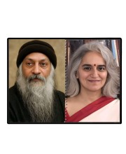 Acharya Rajneesh (Oshoo) &Maa Anand Sheela Laminated Photo - 7x9 Inches, Divine Blessings For Home & Office And Temple Decoration (F16329)