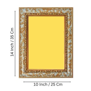 Baba Ramdev Spiritual Guru Digital Photo In Designer Frame, Size 10x16 Inch | Hindu Religious Picture For Home Temple, Office & Gift | Wall Art & Pooja Decor (F10441)