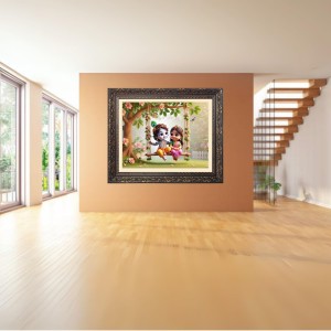Little radha krishna Big Photo Frame - M1010-24x28 Inches for Home,Temple & Office Decoration Little radha krishna Big Photo Frame - M1010-24x28 Inches for Home,Temple & Office Decoration