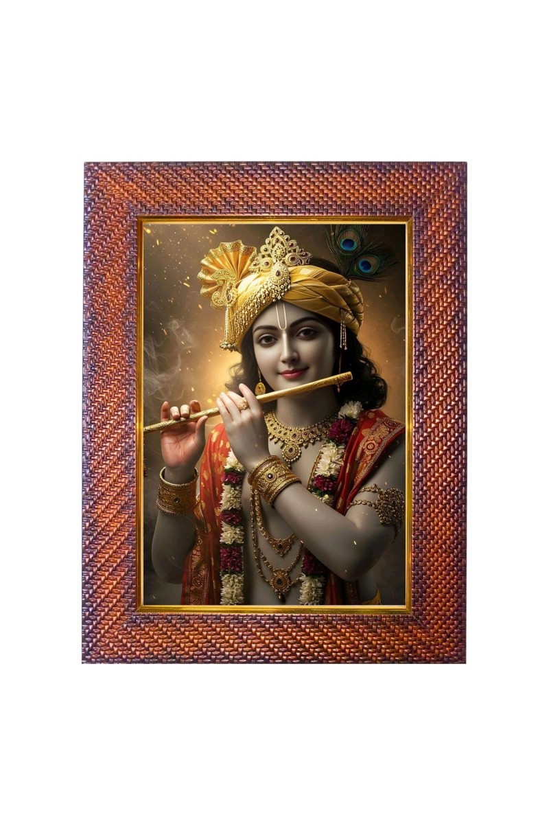 Mata Saraswati Photo Frame 17X21 Inch Religious Wall & Table Decor Frame | Mata Saraswati Spiritual Photo Frame For Home, Temple & Office (F18048X17X21)