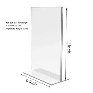 Sri Krishna and Sri Radha Acrylic T-Style Photo Stand - 9x11 Inches, Compact and Stylish Spiritual Display, easily change 2 photos (Pack of 1) Sri Krishna and Sri Radha Acrylic T-Style Photo Stand - 9x11 Inches, Compact and Stylish Spiritual Display, easily change 2 photos (Pack of 1)