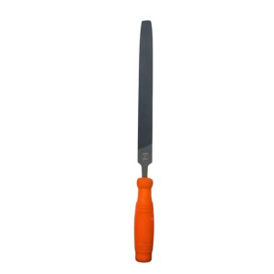 Nicholson Lima Plana Flat File – 12-Inch Double-Cut Hand File with Ergonomic Handle for Metal, Wood & Plastic – Heavy Duty High Carbon Steel Filing Tool (small)