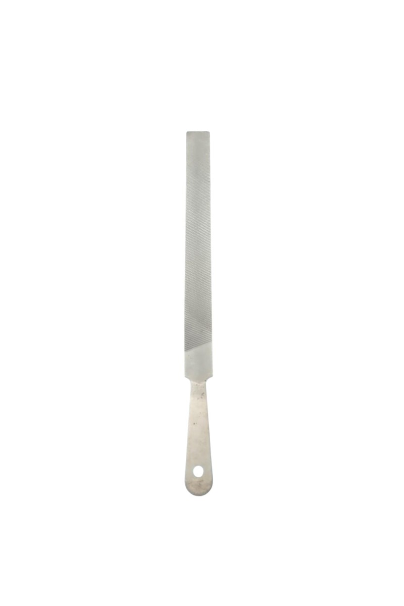 Stainless Steel Flat Hand File | Metal Filing Tool for Wood, Iron & Plastic | Durable Manual File Tool