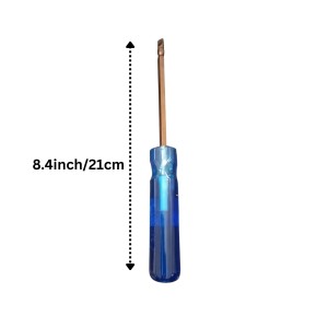 Flat Head Screwdriver with Blue Handle – Durable Steel Shaft, Precision Slotted magnetic & hardened Screw Driver for Home, DIY & Professional Use Flat Head Screwdriver with Blue Handle – Durable Steel Shaft, Precision Slotted magnetic & hardened Screw Driver for Home, DIY & Professional Use