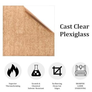 HiTechMart Acrylic Sheet 3mm Clear – Transparent Acrylic Glass Sheet for Painting, Art & Craft, DIY Projects, Signage, Office, Wedding Decorations, Photo Frames, School Use (4x6 inch - Pack of 1) HiTechMart Acrylic Sheet 3mm Clear – Transparent Acrylic Glass Sheet for Painting, Art & Craft, DIY Projects, Signage, Office, Wedding Decorations, Photo Frames, School Use (4x6 inch - Pack of 1)