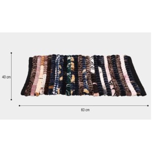 HiTech Sales Polyester Soft Door Mat Rugs Non Slip Mats for Bathroom, Bedroom, Kitchen, Door Mat, Floor Mat & Entrance Absorbent Polyester Cotton Door Mat Rectangular Shape, Brown (16 X 23 inch)