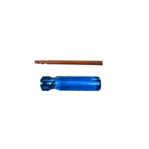 Flat Head Screwdriver with Blue Handle – Durable Steel Shaft, Precision Slotted magnetic & hardened Screw Driver for Home, DIY & Professional Use Flat Head Screwdriver with Blue Handle – Durable Steel Shaft, Precision Slotted magnetic & hardened Screw Driver for Home, DIY & Professional Use