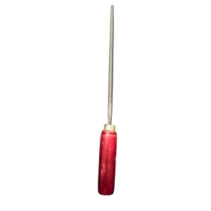 Round File with Wooden Handle | Heavy Duty Steel Metal Filing Tool for Wood, Metal & DIY Work | Comfortable Grip Hand File for Workshop & Home Use Round File with Wooden Handle | Heavy Duty Steel Metal Filing Tool for Wood, Metal & DIY Work | Comfortable Grip Hand File for Workshop & Home Use
