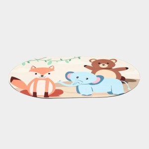 Home Beautiful Anti-Skid Beige Polyester Bath Mat Home Beautiful Anti-Skid Beige Polyester Bath Mat