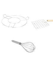 All in One Roasting Kit – Includes Roaster with Wooden Handle, Table Ring, and Egg Beater – Durable, Multipurpose Cooking Set All in One Roasting Kit – Includes Roaster with Wooden Handle, Table Ring, and Egg Beater – Durable, Multipurpose Cooking Set
