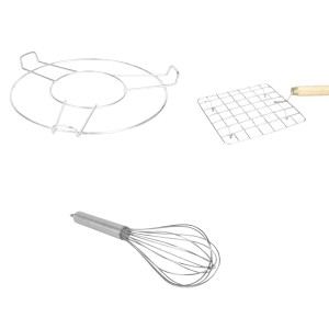 All in One Roasting Kit – Includes Roaster with Wooden Handle, Table Ring, and Egg Beater – Durable, Multipurpose Cooking Set All in One Roasting Kit – Includes Roaster with Wooden Handle, Table Ring, and Egg Beater – Durable, Multipurpose Cooking Set