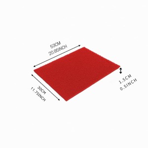 Hitech Sales, Premium Non-Slip Door Mat for Indoor & Outdoor Use – Water-Absorbent and Easy to Clean (RED) Hitech Sales, Premium Non-Slip Door Mat for Indoor & Outdoor Use – Water-Absorbent and Easy to Clean (RED)