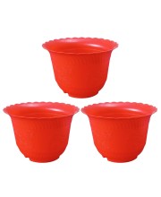 HiTechMart Medium Flower Pots (6''H x 9''W) – Stylish Planters with Drainage for Indoor & Outdoor Plants, Succulents, and Herbs (3) HiTechMart Medium Flower Pots (6''H x 9''W) – Stylish Planters with Drainage for Indoor & Outdoor Plants, Succulents, and Herbs (3)