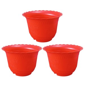 HiTechMart Medium Flower Pots (6''H x 9''W) – Stylish Planters with Drainage for Indoor & Outdoor Plants, Succulents, and Herbs (3) HiTechMart Medium Flower Pots (6''H x 9''W) – Stylish Planters with Drainage for Indoor & Outdoor Plants, Succulents, and Herbs (3)