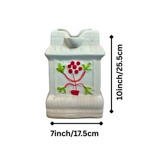 Ceramic Tulsi Pot for Home | Handmade, Vastu-Friendly, Tulsi Planter for Puja Mandir & Balcony Ceramic Tulsi Pot for Home | Handmade, Vastu-Friendly, Tulsi Planter for Puja Mandir & Balcony