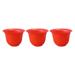 HiTechMart Medium Flower Pots (6''H x 9''W) – Stylish Planters with Drainage for Indoor & Outdoor Plants, Succulents, and Herbs (3) HiTechMart Medium Flower Pots (6''H x 9''W) – Stylish Planters with Drainage for Indoor & Outdoor Plants, Succulents, and Herbs (3)
