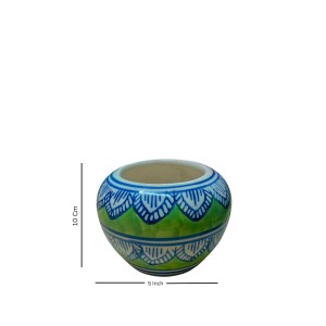 HI TECH Sales Hand-Painted Ceramic Flower Pot Decorative Tabletop Planter for Home & Office | Ethnic Pot Design | Ready-to-Display Indoor Plant Decor HI TECH Sales Hand-Painted Ceramic Flower Pot Decorative Tabletop Planter for Home & Office | Ethnic Pot Design | Ready-to-Display Indoor Plant Decor