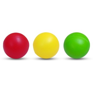 Hi Tech Sales Multicolor Plastic Cricket Balls | Lightweight and Durable Practice Balls for Kids and Adults | Indoor & Outdoor Play (Yellow, Red, Green) (Medium, 3, Count)